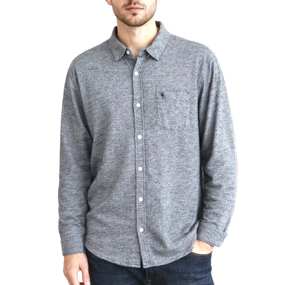 Penguin by Munsingwear Dark Gray Flannel Shirt Ultra Soft Men's XL